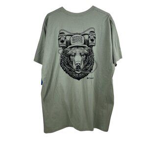 Columbia Green "Campsite Beer Inspector" Lightweight T-Shirt Men’s Size 2X NWT